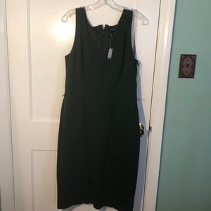 White House Black Market Green Sheath Dress
